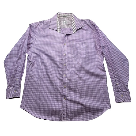Peter Millar Other - Peter Millar Mens XXL Purple Houndstooth Cotton Button Down Shirt #919